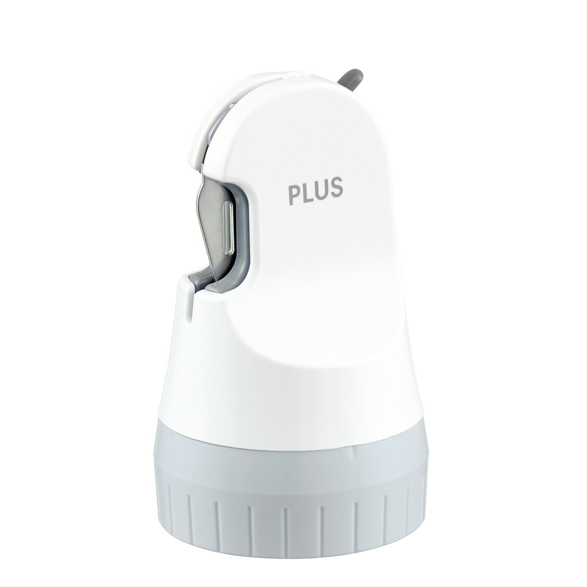 PLUS(プラス) ローラーケシポン 箱用オープナー IS-580CM ホワイト 個人情報保護用スタンプ 宅配 宛名 開封 ダンボールカッター