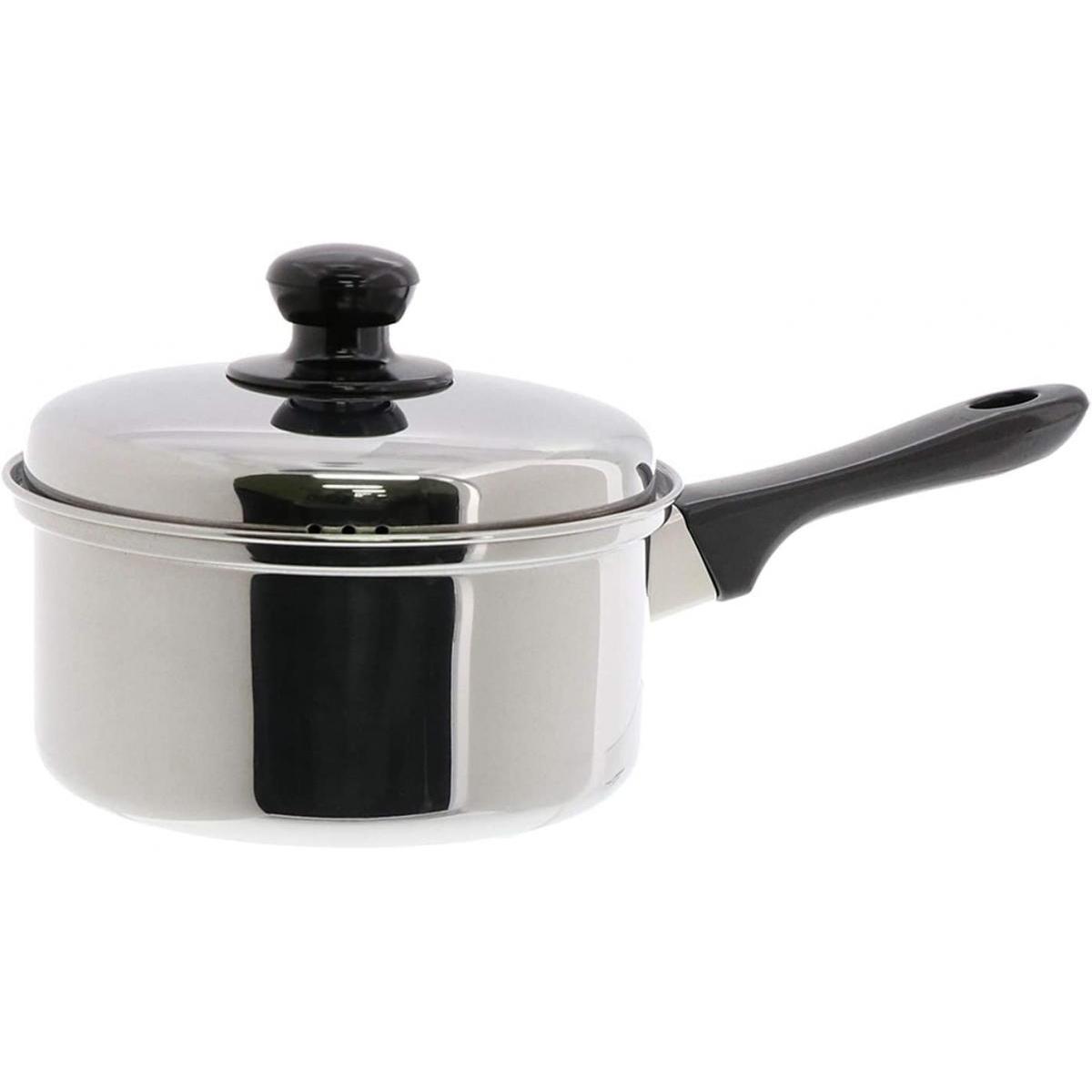 ベストコ ステンレス鍋 16cm 蓋付き IH オール熱源対応 片手鍋 ND-6032 ソースパン ミラー仕上げ ネオ・リプレ