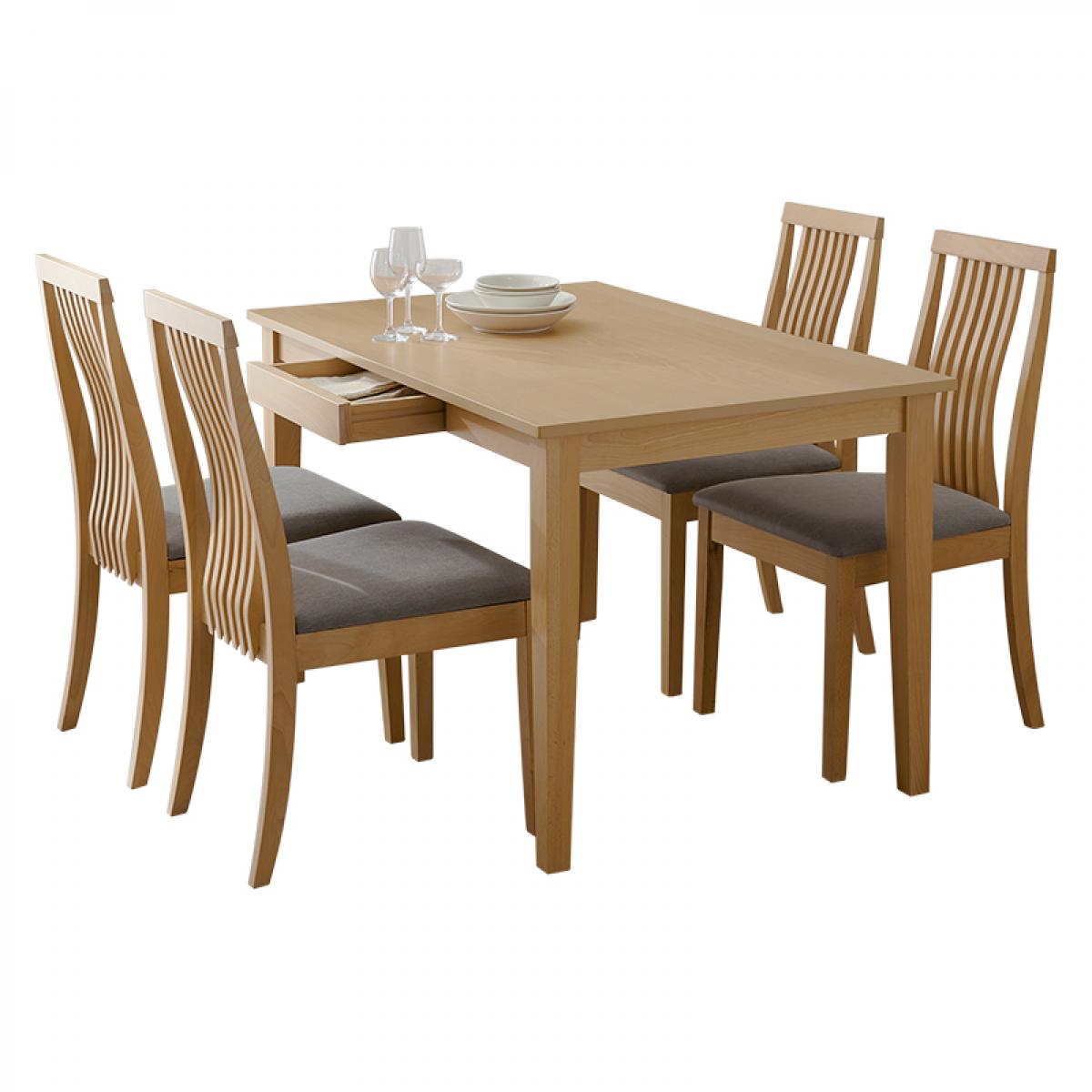 【I】萩原 Hagihara ダイニング5点セット グレー MI-861035NALGY-5S 新生活 一人暮らし デザイン おしゃれ インテリア 家具