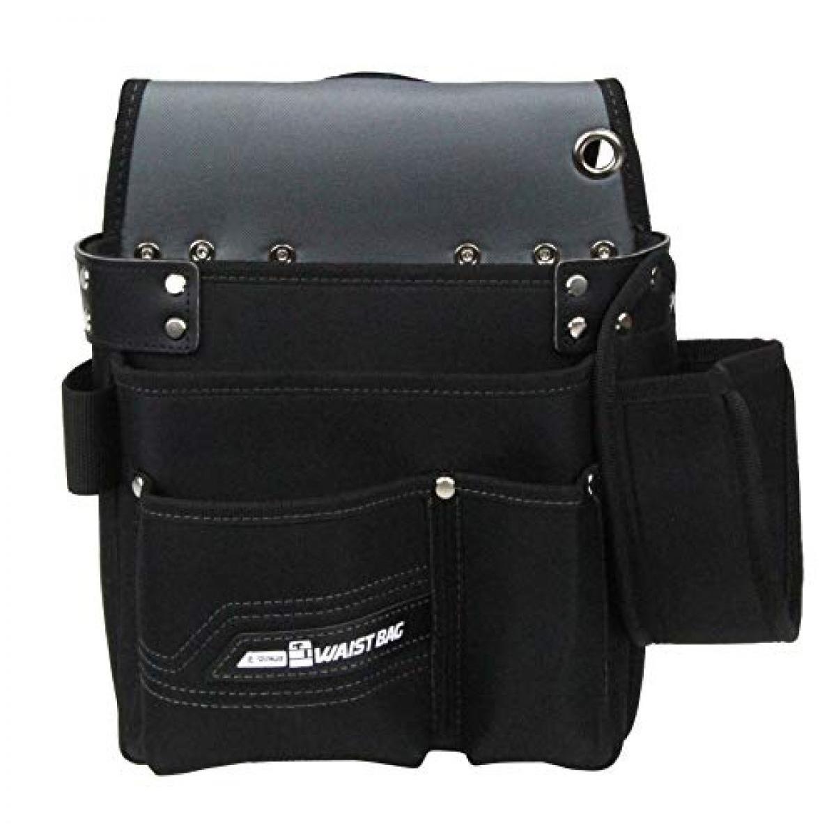 E-Value 釘袋 ホルダー付き NEO STANDARD 幅330×高さ300×奥行180mm ブラック ENB-SH-BK