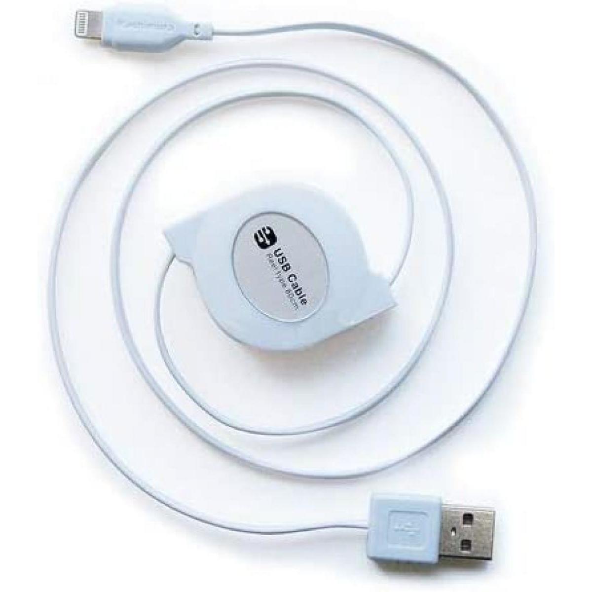 カシムラ 携帯充電器 KASHIMURA KL-31 [USB充電&同期ケーブル リール80cm Lightningコネクタ]