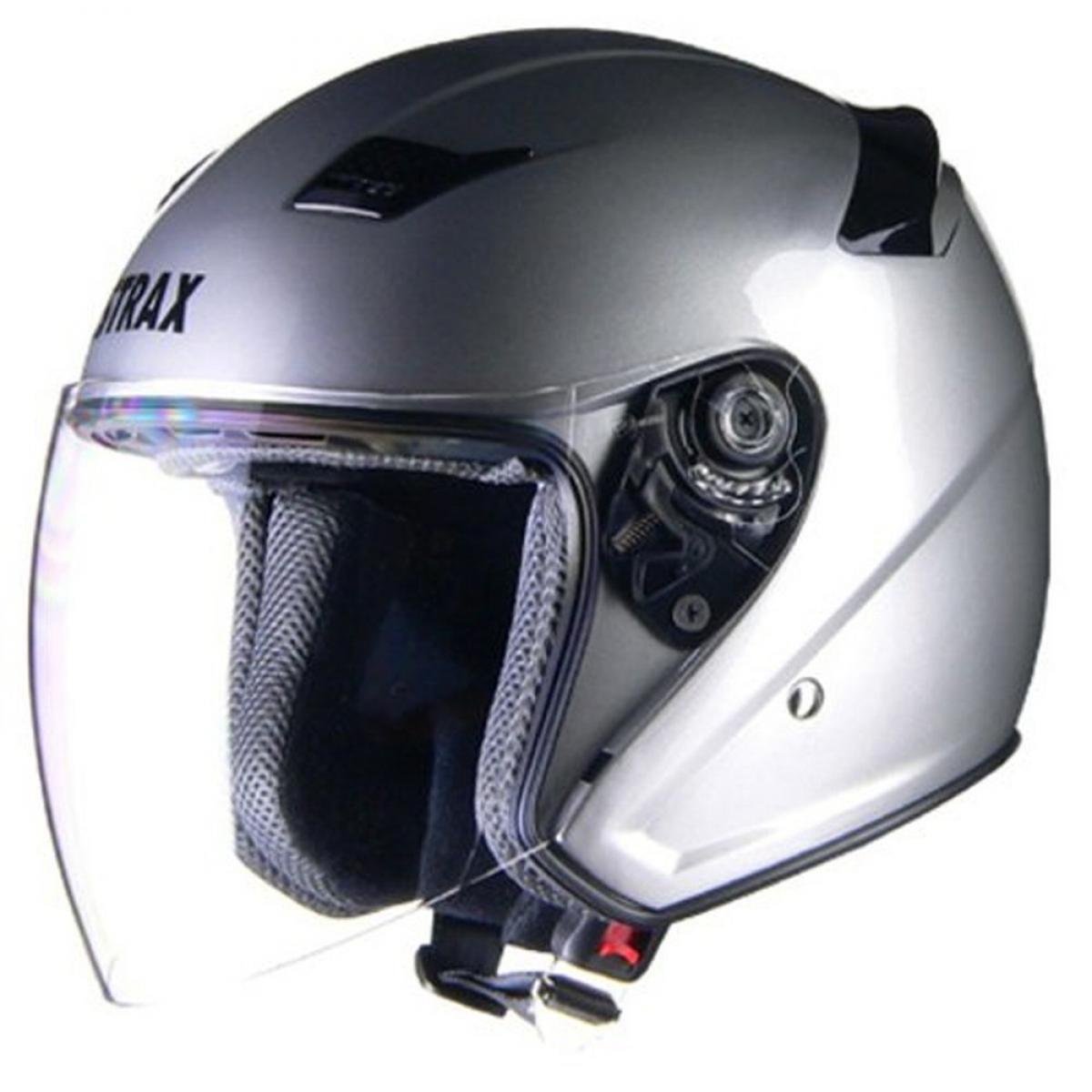 リード工業 バイクヘルメット ジェット STRAX SJ-8 SV-LL シルバー LL (頭囲 61cm~62cm未満)