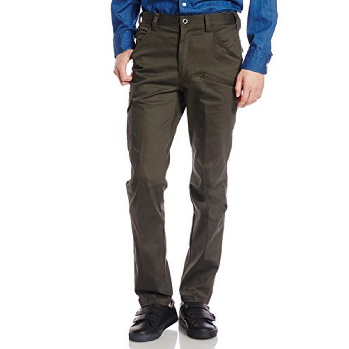 [フォーキャスト] ロングパンツ 6A031 ダークオリーブ 日本 L-(日本サイズL相当)