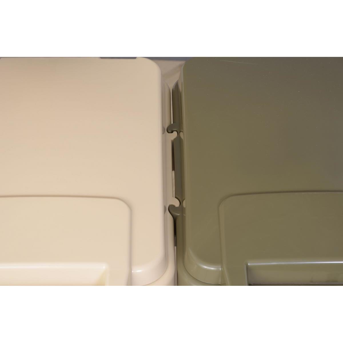 【I】東谷 Azumaya ワンハンドトラッシュカン45L ベージュ LFS-845BE 新生活 おしゃれ 模様替え 映え【代引不可/北海道・沖縄・離島不可】 [2]