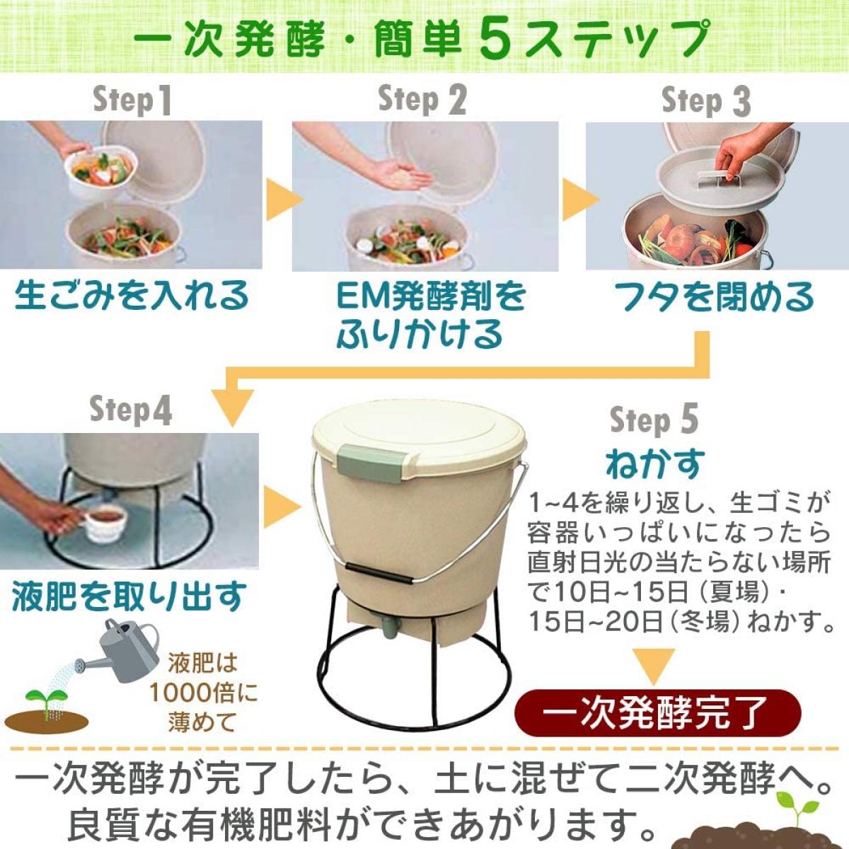 アイリスオーヤマIRISOHYAMA生ゴミ発酵器EM-18エココンポスト肥料堆肥