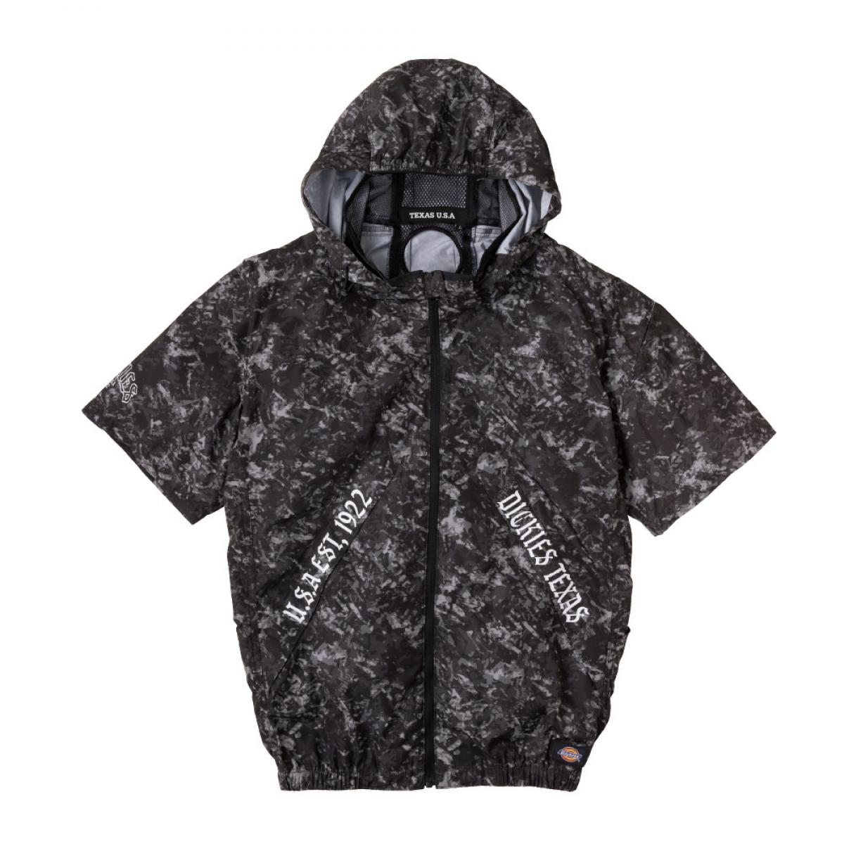 コーコス信岡 ボルトクール 半袖ブルゾン ブラックカモ XS D-330 ペルチェ・ファン・バッテリー別売 夏..