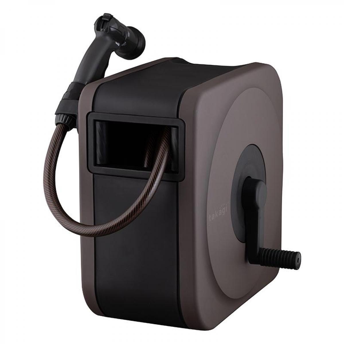 【在庫有・即納】タカギ BOXY NEXT 20m ブラウン 内径12mm ホースリール RC1220BR 散水 水撒き 掃除 家庭菜園【同梱注文不可】