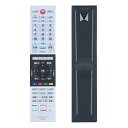 テレビリモコン 東芝 CT-90488 リモコン for toshiba 東芝リモコン 東芝REGZA液晶テレビに適合 東芝 レグザ リモコン 設定不要 簡単操作 敏感な反応 43RZ630X 50RZ630X (音声機能なし)(2)