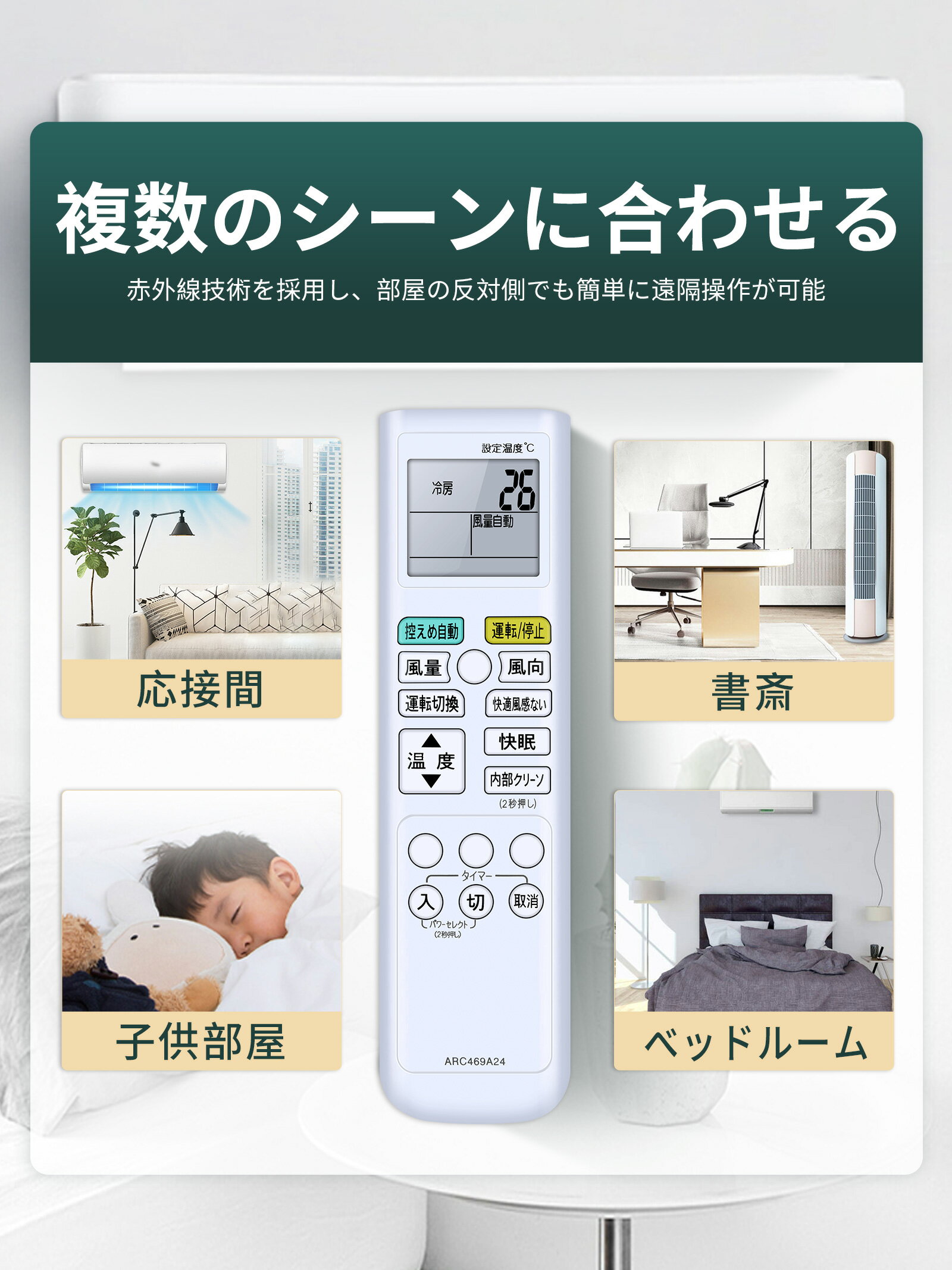 ダイキン エアコン リモコン ARC469A2...の紹介画像3