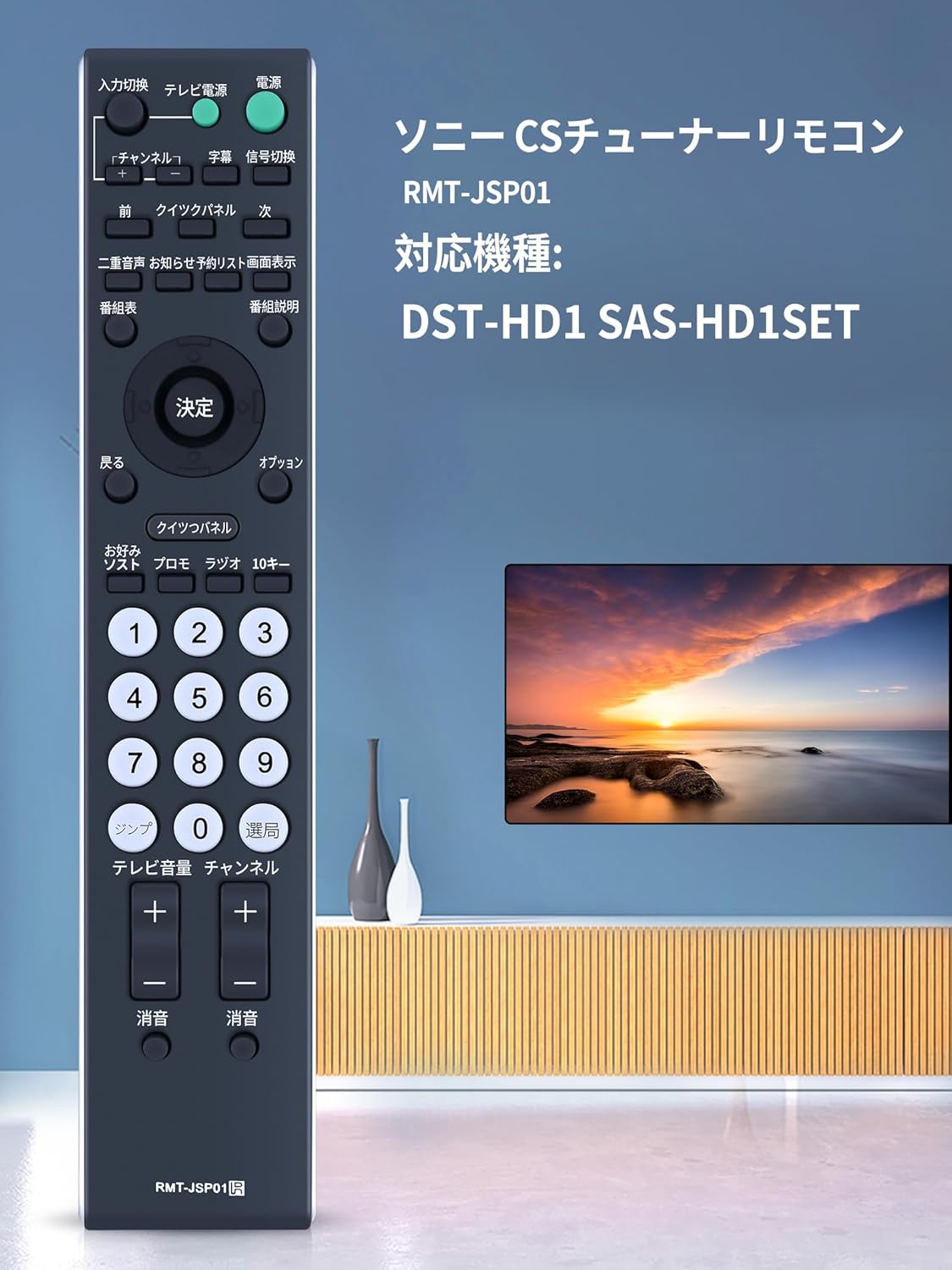 チューナーリモコン RMT-JSP01 for ソニー CSチューナーリモコン ソニー TVチューナーリモコン 適用機種 DST-HD1 SAS-HD1SET（148092111）