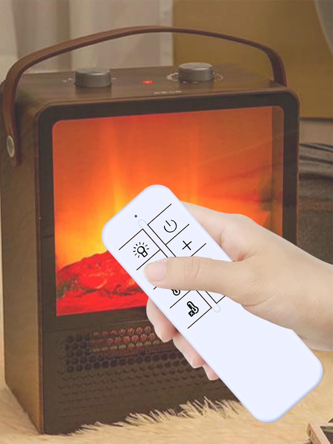 GUIUG ヒーターリモコン for Inzyla セラミックヒーター S780 対応 壁掛け電気ファ...