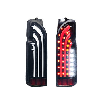 ハイエース LEDテール 200系 1-5型 バッドテール BAD TAIL ホワイトバー BAD-WHITE 415コブラ (CB-H200-BT300