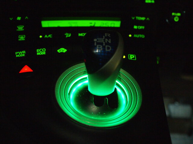 プリウス シフトイルミネーション 30系 グリーン Junack/ジュナック (LSI-T1G(2)