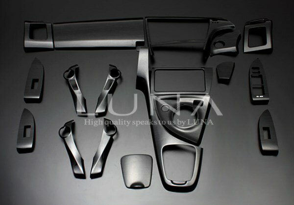 プリウス インテリアパネル 19P 30系 2009/5-2015/12 ピアノブラック LUNA/ルナ (PLT552