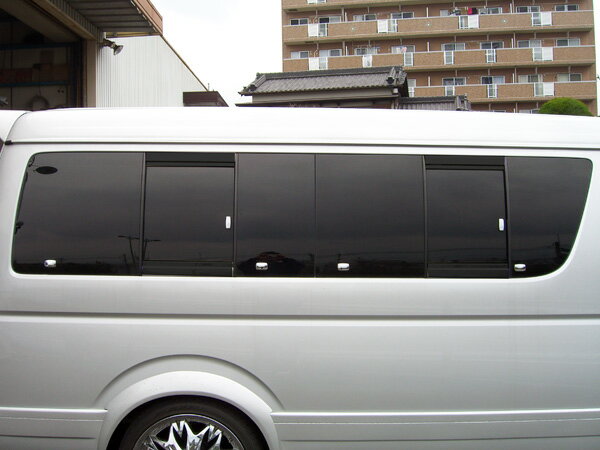 ハイエース ロックカバー 200系 1型〜3型 ウインドウロックカバー クローム セカンドハウス