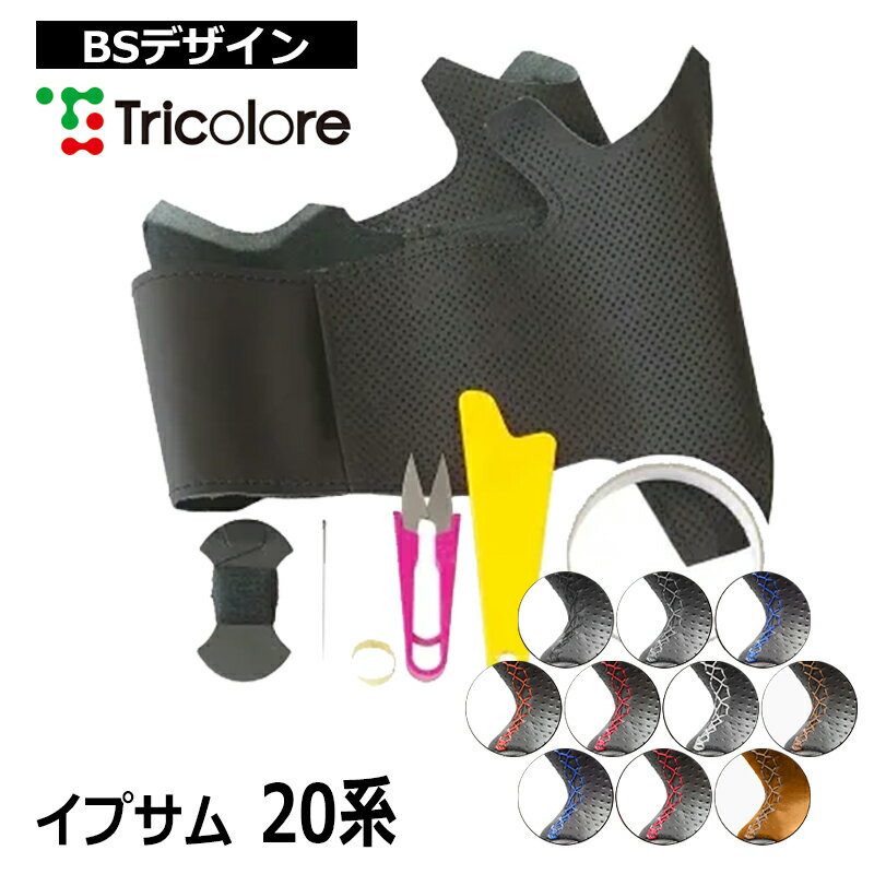 Rakuten - イプサム ステアリング 本革巻替キット 20系 2003/10-2009/12 トリコローレ (1T-19 BS