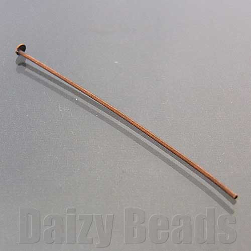 【8パック分おまとめセット】【Tピン パーツ 金具】 【銅古美】 約45mm 太さ約0.7mm 16本