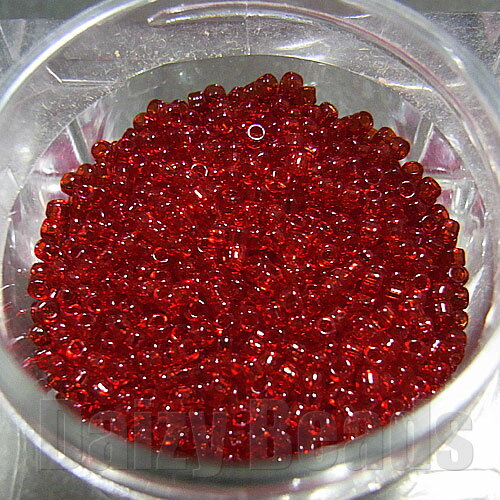 【ランキング6位受賞】【5パック分おまとめセット】【極小ビーズ・ルビー】 高品質日本製極小ビーズ 約1.5mm 約1250ヶ(約5g)