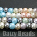 【訳あり】【グラスパールミックス】 約4mm 1連(約38-40cm)(サイズが均等でないため)