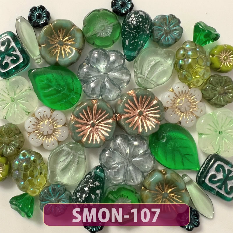 【ランキング1位受賞】店長おすすめ! ビーズ チェコビーズ アソート【売り切りチェコビーズ 約6mmから・在庫限りの早いもの勝ち・画像通り・ペア】【チェコ ビーズ 福袋】ビーズ チェコ ビーズ手芸 パーツ ガラスビーズ フラワー ハンドメイド 手芸 材料 素材 2