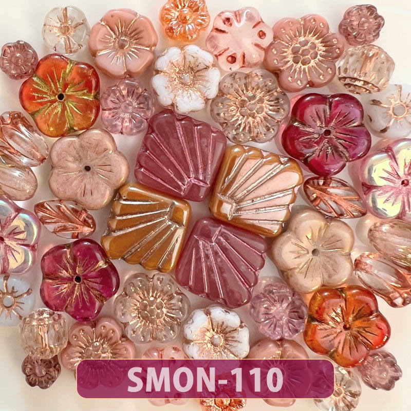 【ランキング1位受賞】店長おすすめ! ビーズ チェコビーズ アソート【売り切りチェコビーズ 約6mmから・在庫限りの早いもの勝ち・画像通り・ペア】【チェコ ビーズ 福袋】ビーズ チェコ ビーズ手芸 パーツ ガラスビーズ フラワー ハンドメイド 手芸 材料 素材 3