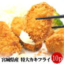 宮城県産 大粒 カキフライ 5個×10p 牡蠣 かき 特大 冷凍 お弁当 お惣菜 簡単調理 加工済み 揚げるだけ 自宅 本格 お祝い 特別