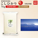 新米 令和元年産 新潟県佐渡産 コシヒカリ 特別栽培認定 減農薬栽培米【真空パック/精米度合い対応】　米 5kg（玄米時の重量） お米 分つき米