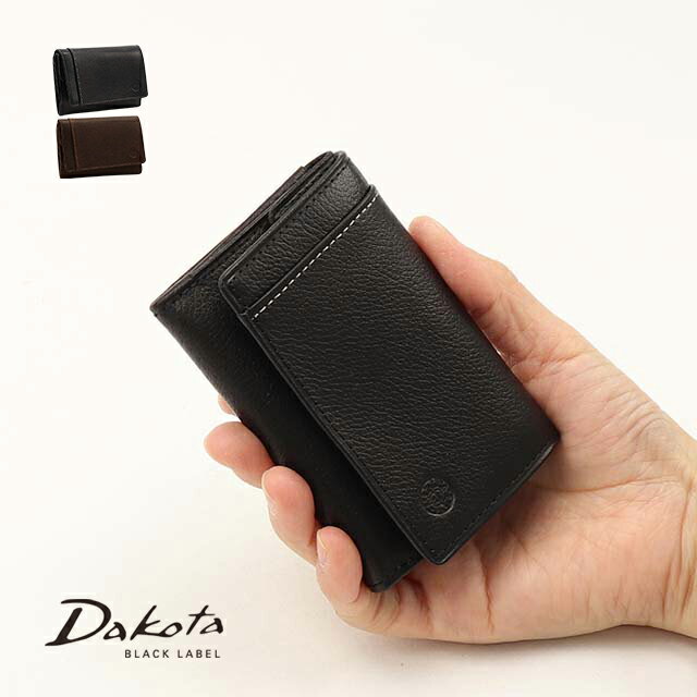 ダコタ 財布（メンズ） Dakota BLACK LABEL ダコタブラックレーベル 三つ折り財布 リバー4 0620710【プレゼント最適品】【秋冬新作】 開運 使い やすい かわいい おしゃれ 誕生日プレゼント ギフト