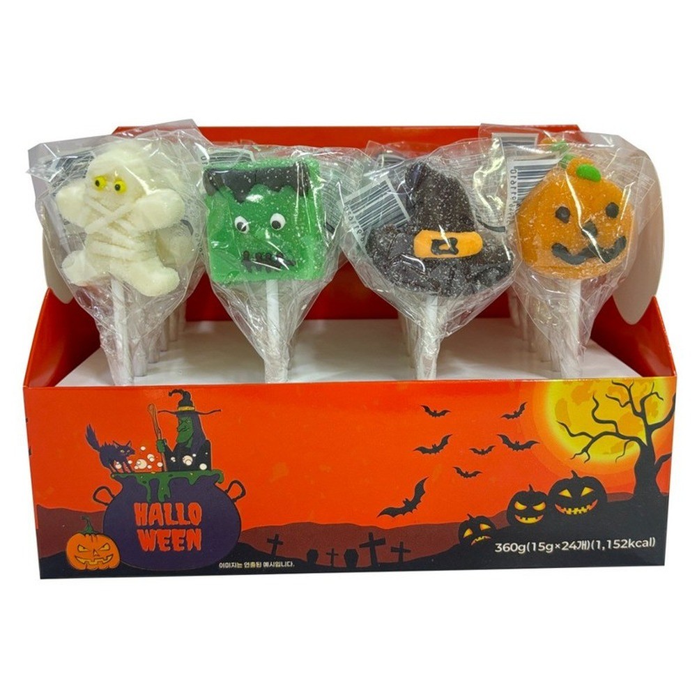 【海外発送】ハロウィン グミ ロリポップ 360g キャンディ ハロウィンゼリーロリポップ ロリポップグミ【並行輸入品】