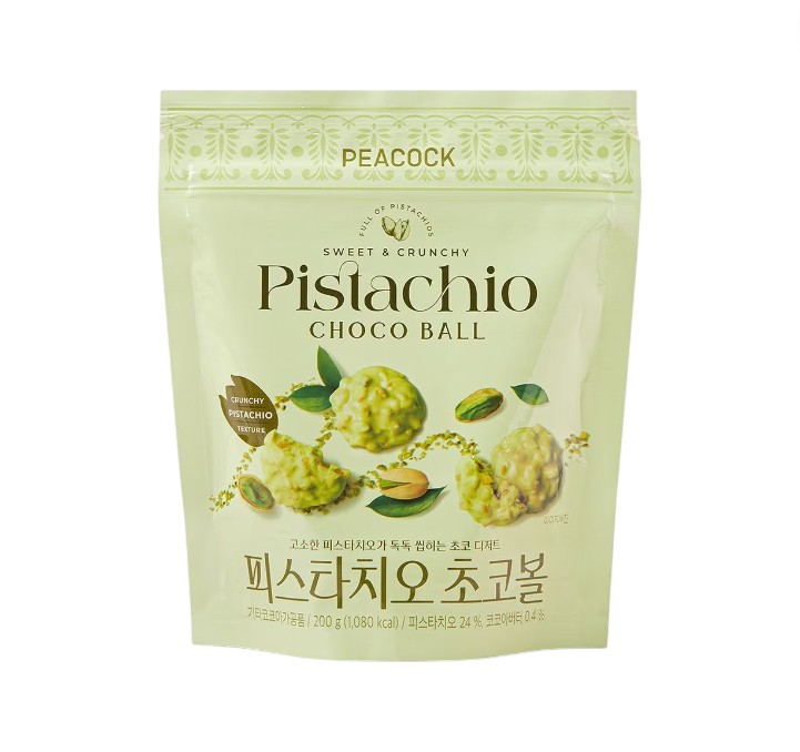 【海外発送】PEACOCK ピスタチオチョコボール 200g チョコレート菓子 チョコレート...