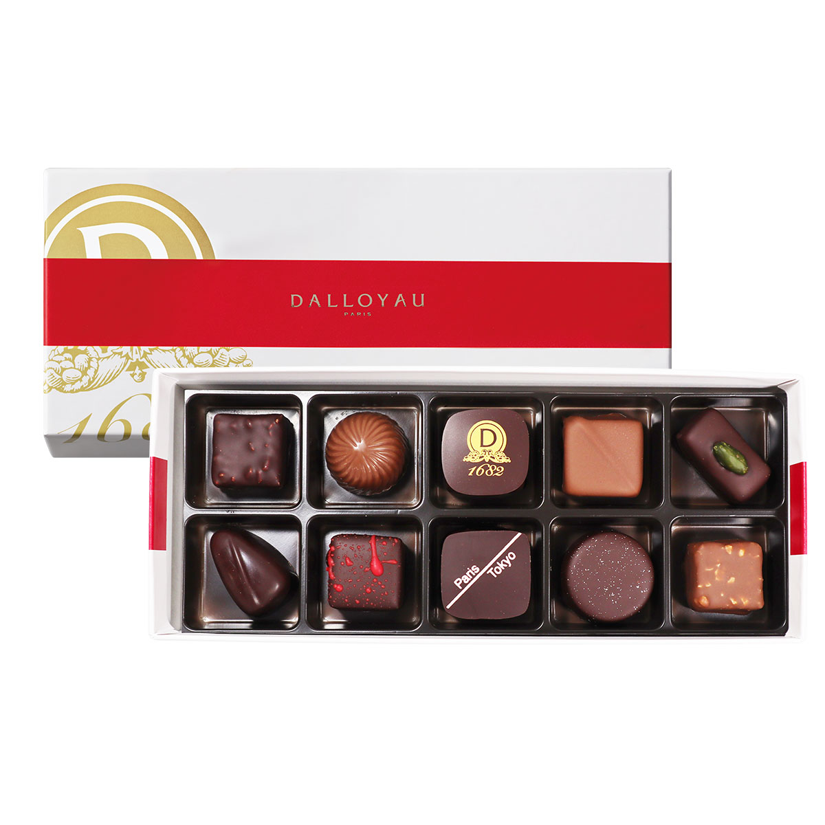 ダロワイヨ コフレ ド ショコラ（10個入）チョコレート ガトー ショコラ 洋菓子 スイーツ プレゼント ギフト アソート 退職 お返し 贈り物 誕生日 出産内祝 快気祝 御見舞 御供 志 祝い お取り寄せ 差し入れ 高級 手土産 人気 有名 バレンタイン 本命 彼氏 ホワイトデーのサムネイル