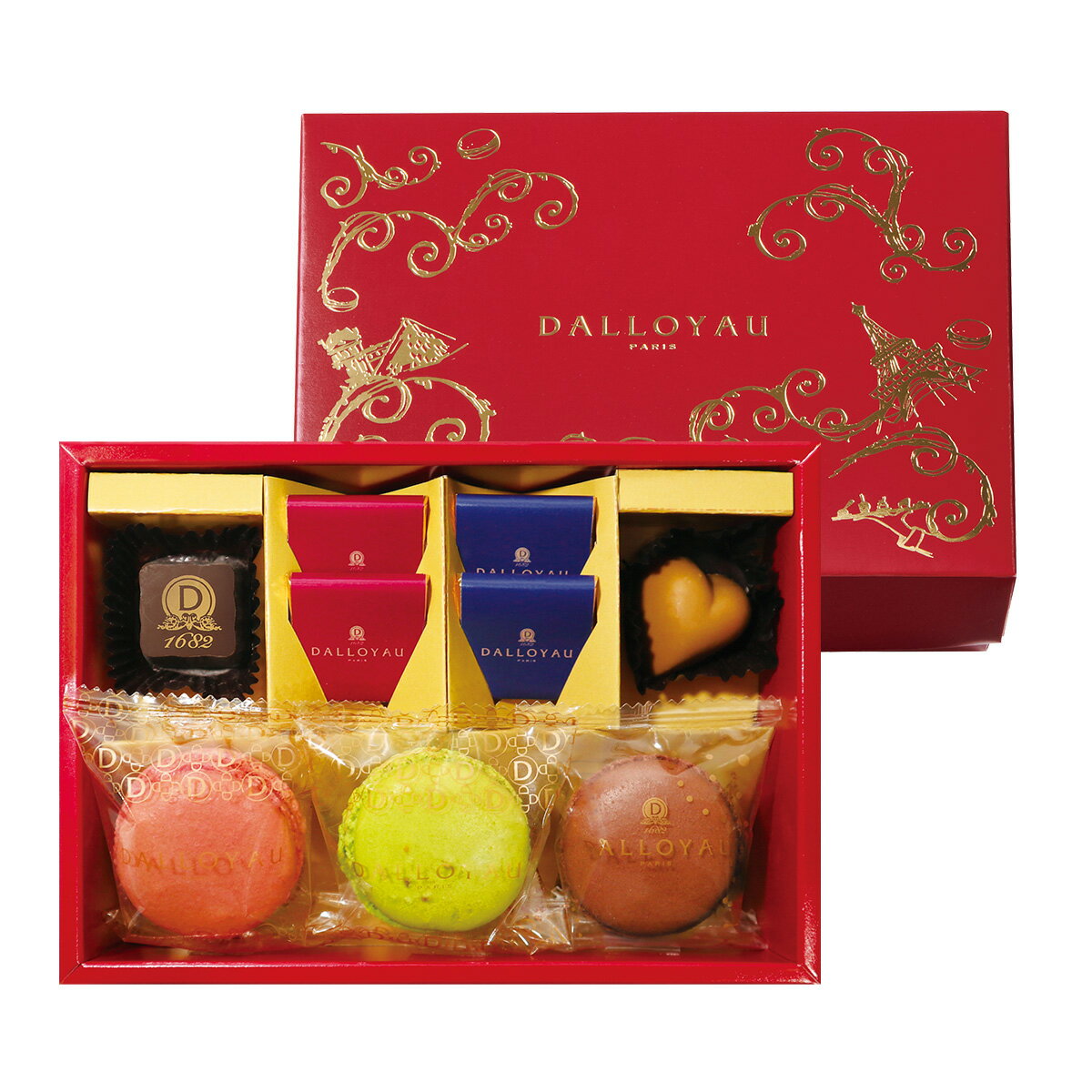 ダロワイヨ ショコラマカロン詰め合わせ ドゥ洋菓子 焼き菓子 スイーツ お菓子 プレゼント ギフト 贈り物 バレンタイン チョコレート ショコラ チョコ マカロン 本命 プレゼント 義理 御礼 かわいい 期間限定 お取り寄せ 差し入れ 手土産 有名 人気 ご褒美 ホワイトデーのサムネイル