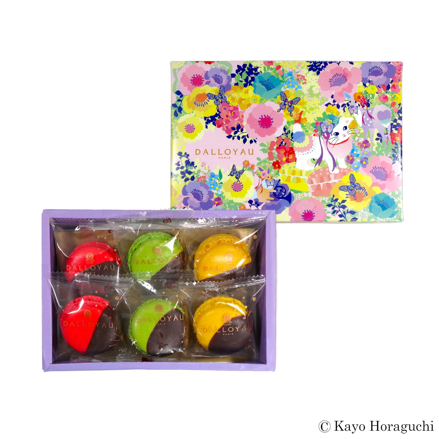 ニャカロン ビズ（6個入）ねこ 猫 ネコ ギフト 洋菓子 焼き菓子 スイーツ プリント マカロン チョコレート ショコラ プレゼント ギフト 贈り物 本命 友 かわいい キャラ 御礼 御祝 個包装 お取り寄せ 差し入れ 手土産 人気 有名 ブランド バレンタイン ホワイトデー