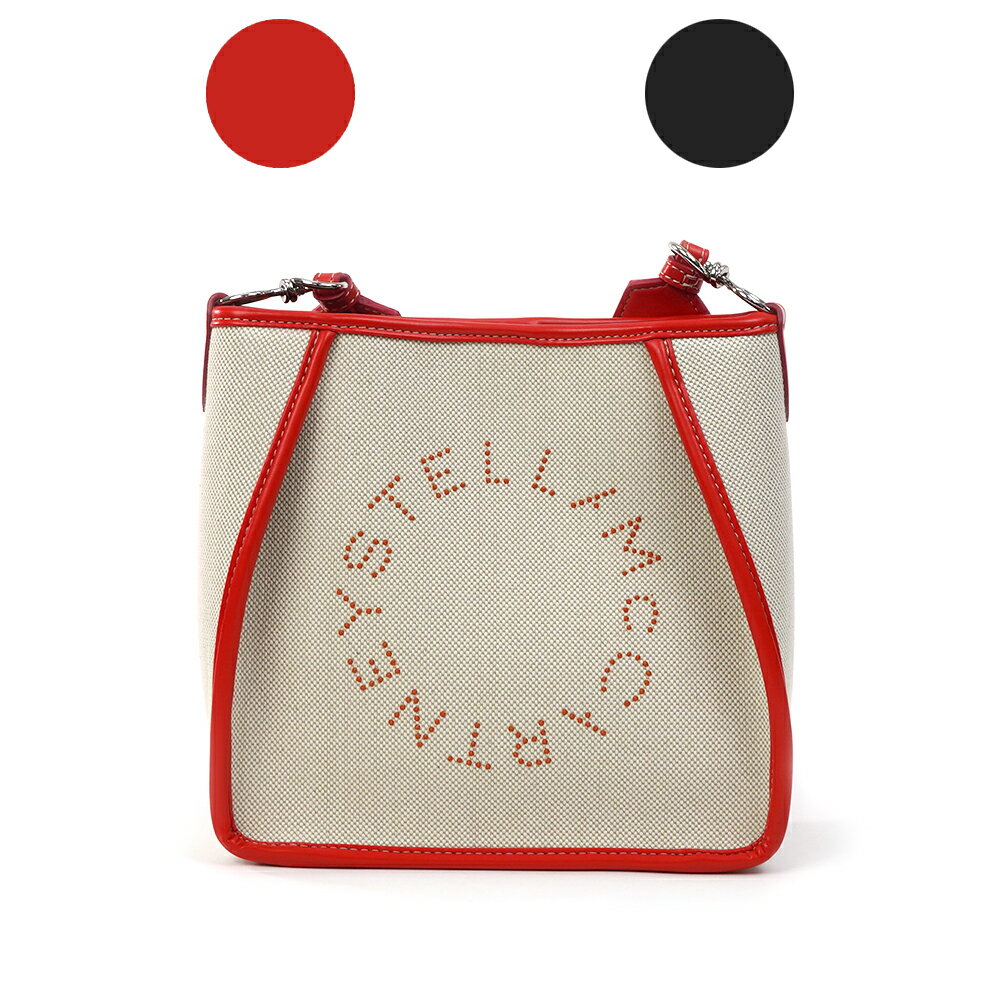 【P10倍 ＆ 2,000円OFFクーポン】STELLA McCARTNEY ステラマッカートニー レディース ステラ ロゴ キャンバス ショルダーバッグ MINI CROSSBODY BAG SALT & PEPPER CAN【700073 WP0138】