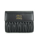 【ポイント5倍 5/2 13時まで】ミュウ ミュウ MIU MIU 3つ折り財布 マテラッセ レディース MATELASSE'MIU【5ML002-2FPP】