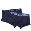 【4連休限定 10％OFFクーポン 5/7 13時まで】EMPORIO ARMANI エンポリオ アルマーニ ボクサーパンツ 2枚セット 2 PACK TRUNK メンズ【111210 3F715】