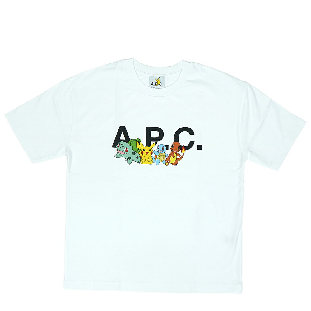 【ポイント5倍 5/21 13時まで】アーペーセー ポケモン A.P.C. POKEMON Tシャツ コラボ メンズ T-SHIRT POKEMON THE CREW H【COBQX-H26310】