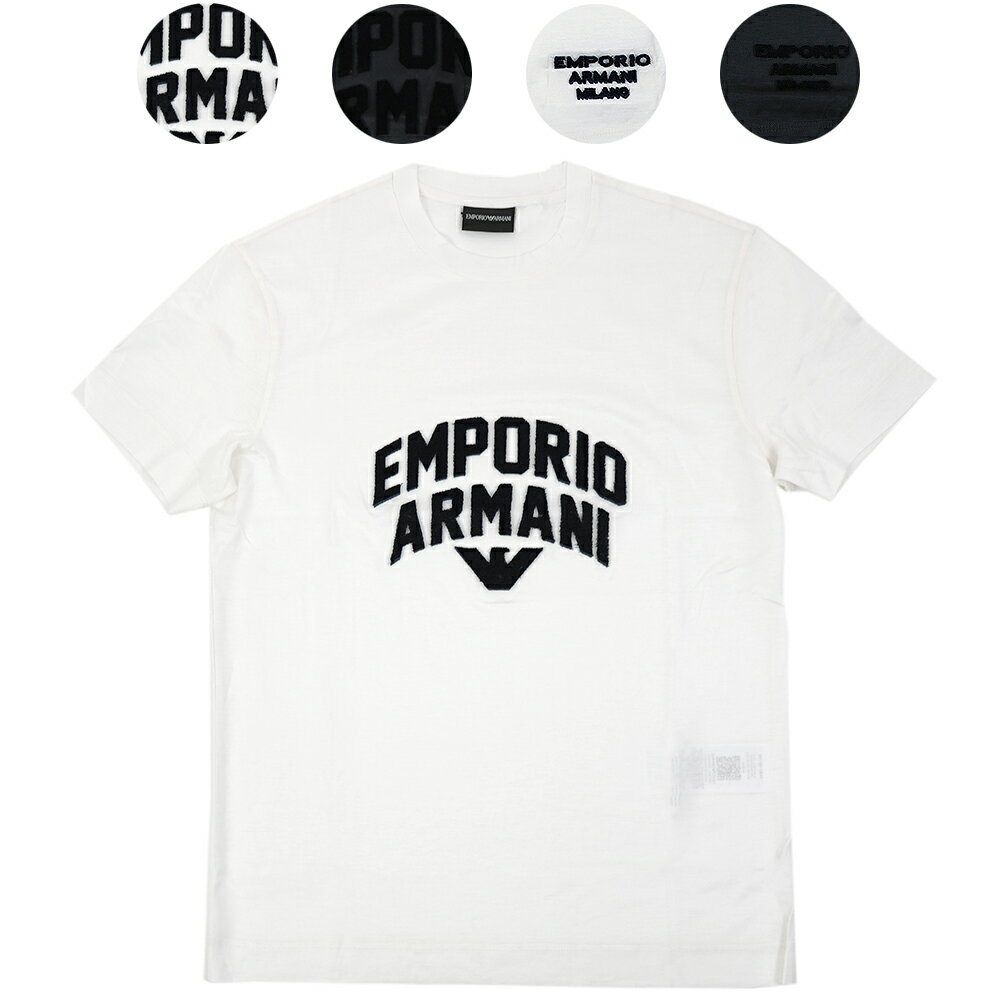 【10%OFFクーポン 5/13 18時スタート】EMPORIO ARMANI エンポリオアルマーニ テンセルコットンジャージー半袖Tシャツ メンズ【3R1TBG 1JUVZ】