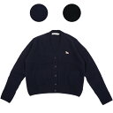 MAISON KITSUNE レディース メゾンキツネ ベイビーフォックス パッチ ボクシー カーディガン Baby Fox Patch Boxy Cardigan 