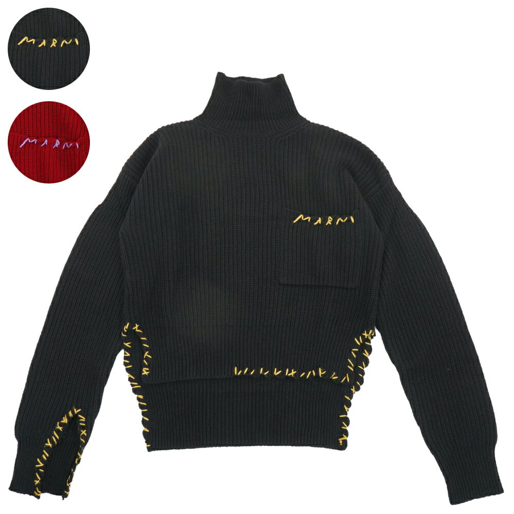 楽天DALUMAMARNI マルニ ハイネック タートルネック カットオフ セーター レディース Knit Turtleneck【DVMD0146Q0】