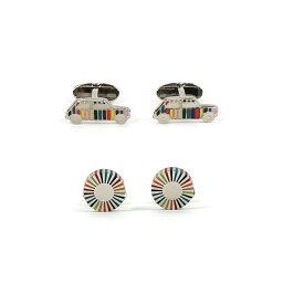 ポールスミス(カフス) 【ポイント10倍 5/13 13時まで】PAUL SMITH ポールスミス カフスボタン カフリンク メンズ CAFFLINK MINI CAR & CIRCLE CYCLIST STRIPE【M1ACUFF-AARTC】