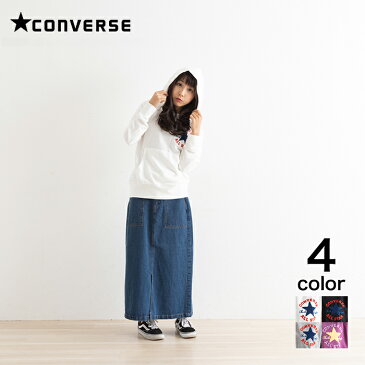 【CONVERSE】ワンポイント ロゴ 刺繍入り プルパーカー パーカー プルオーバー 通販 レディース 春 春服 大きめ ゆったり 人気 おすすめ おしゃれ かっこいい かわいい ブランド