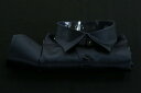 ★イタリアシルクシャツDAN ROMA SILK SATIN DARK NAVY vicino nera 普通衿どこまでも魅了するその色・・黒ではなくネイビー
