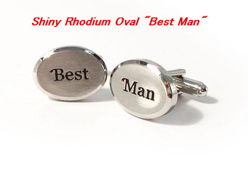 ★カフスボタン　U.K SOPHOS_CUFF_LINKS 2783N SPECIAL OCCASION Shiny Rhodium Oval 