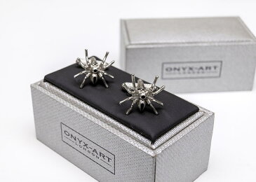 ★カフスボタン　Onyx CK23_Spider Cufflinks　スパイダー蜘蛛です