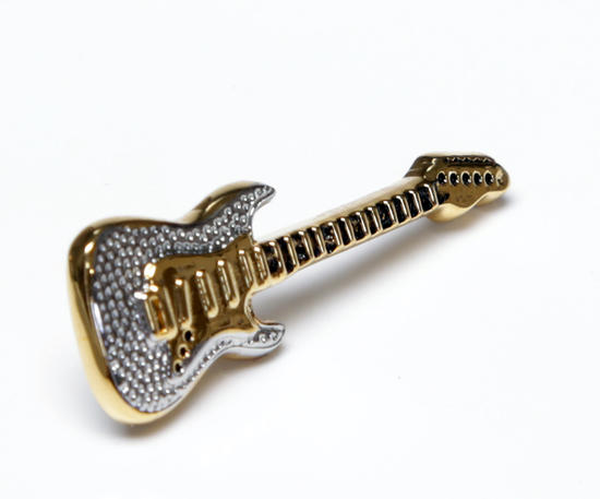 ★ラペルピン ONYX-ART LONDON LP701 LAPEL PIN GOLD GUITAR