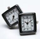 カフス　時計 ★カフスボタン ONYX-ART LONDON 　CLM_06 RECTANGULAR BLACK WATCH Cufflinks　角型ブラックの時計　これマジで動きます一年間保証付き・・&#9836;〜