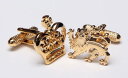 ★カフスボタン ONYX-ART LONDON CK269 GILT LION & CROWN CUFFS!!・・♬〜