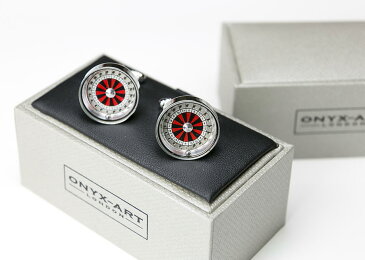 ★カフスボタン ONYX-ART LONDON gmc4 ROULETTE WHEEL CUFFS★ルーレット・・(^_-)-☆