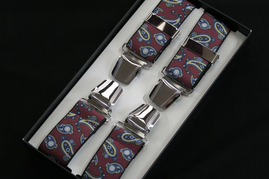 ���ڥ����꡼ �����ڥ���� 35mm X�� ����С�����å�PAISLEY WINE ST.GEORGE BRACE���������礭�����ä��ꥷ��С�����åפ�̥�ϤǤ�